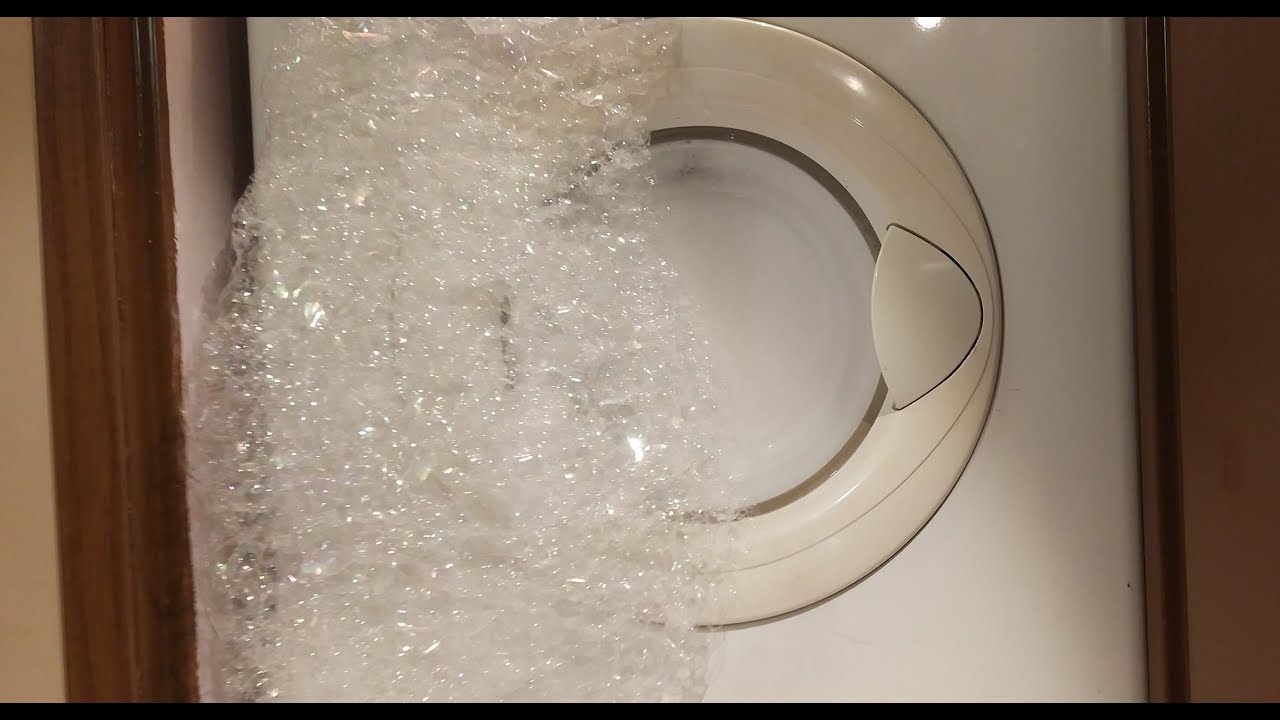 Experiment - Bubbles - in a Washing Machine - Centrifuge