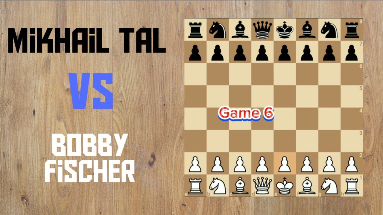 Bobby Fischer vs Mikhail Tal, Game 6 #chess #catur #grand_master