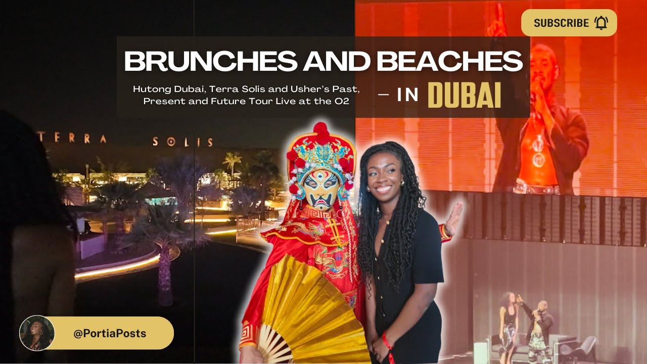 Brunch at Hutong Dubai Brunch, Exploring Terra Solis Beach Club & Watching Usher Live at the O2