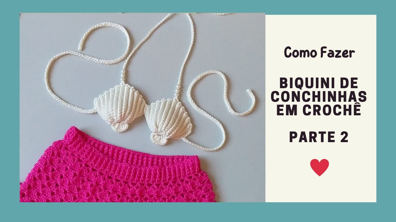 BIQUINI CONCHINHAS PARA BEBÊS (PARTE 2)