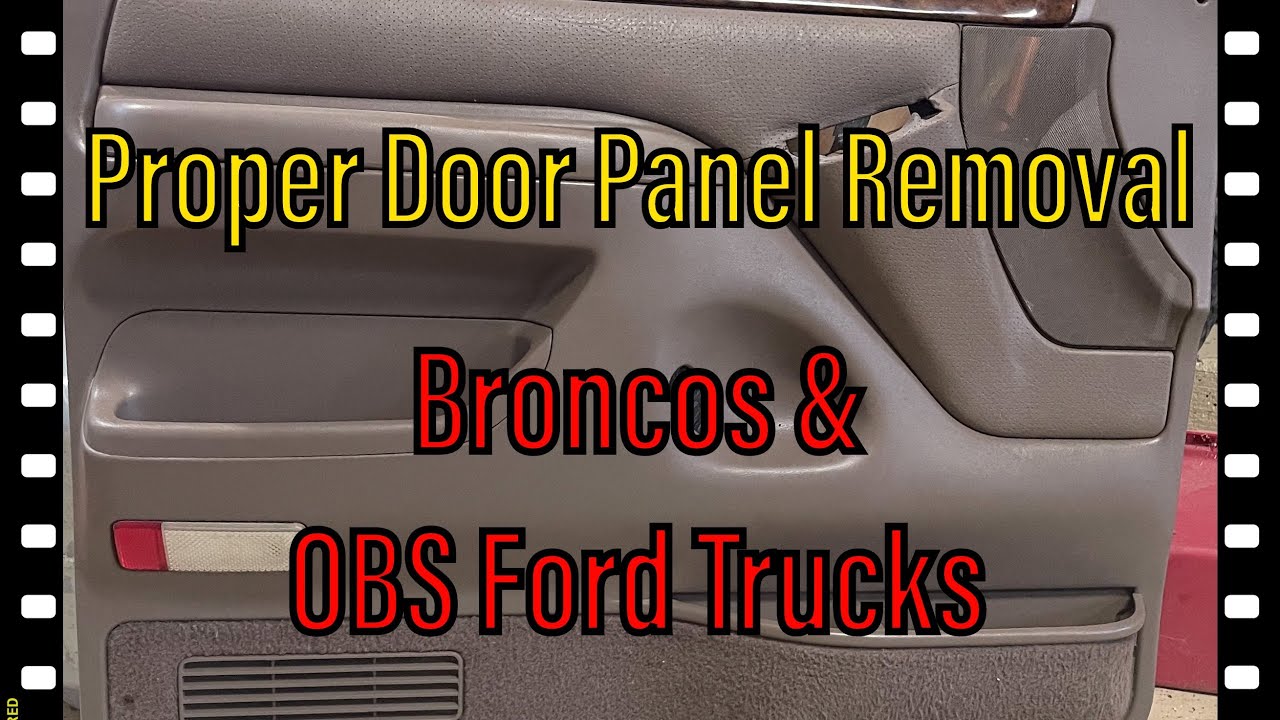 Как снять дверную панель Ford Bronco OBS Ford F150 F250 F350 1992 1993 1994 1995 1996
