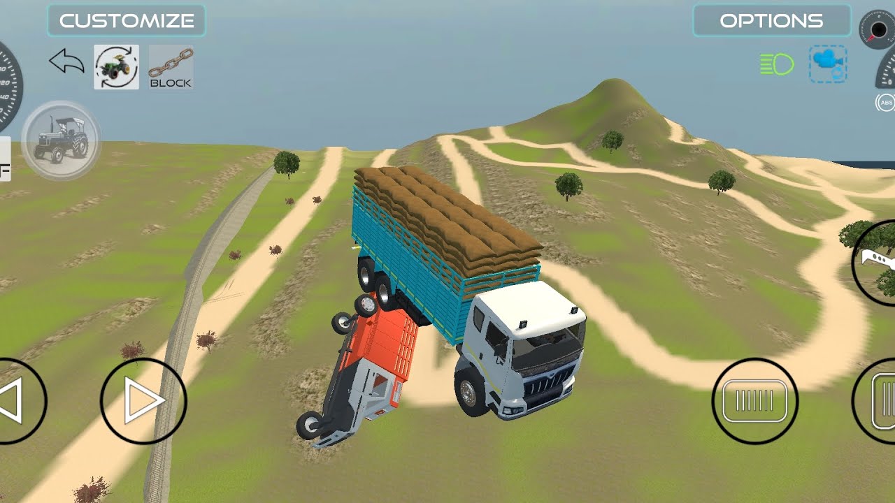 Truck Game Long Gameplay | Off-Road Transport in Heavy Rain | Hard Level Challenge