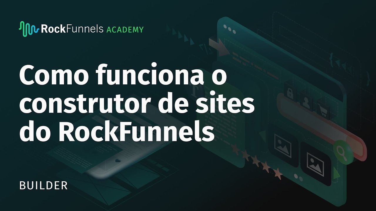 Como funciona o construtor de sites do RockFunnels (se&ccedil;&otilde;es, linhas, colunas e elementos)