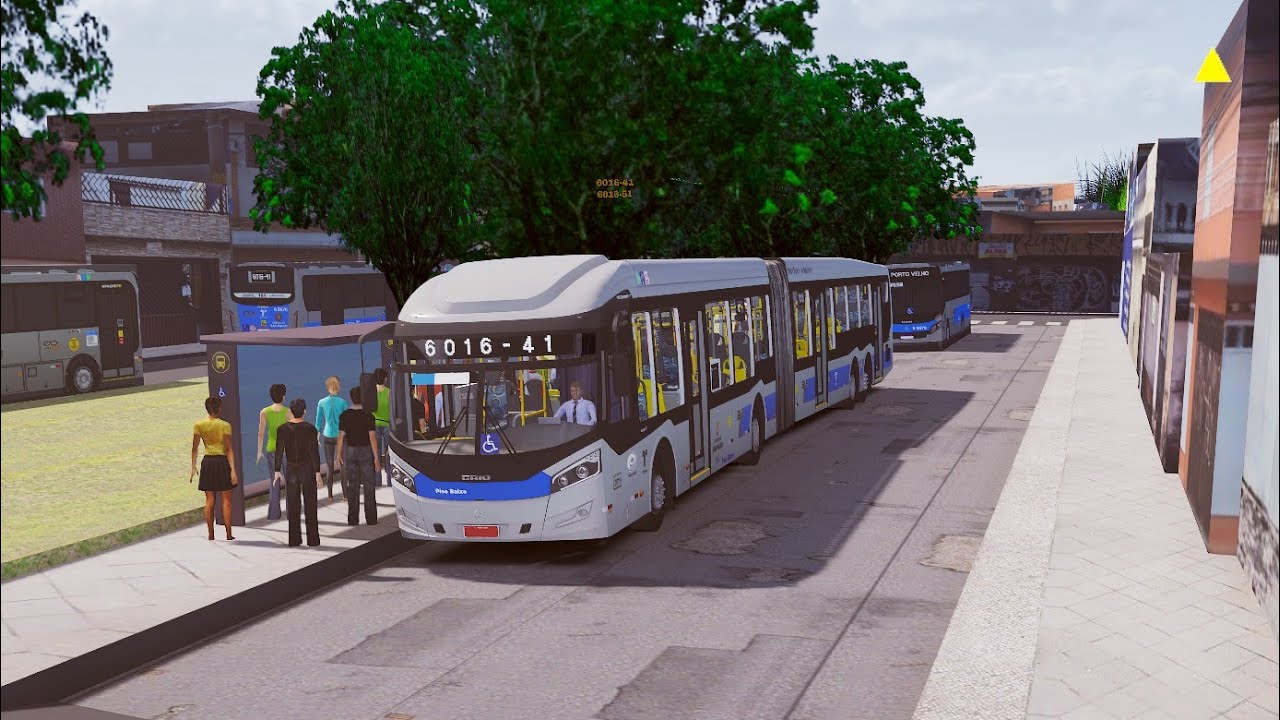 Linha 6016 41 com ônibus super articulado