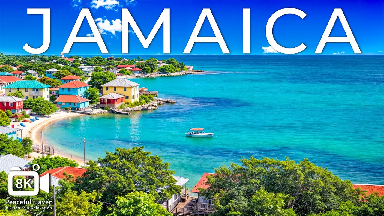 Jamaica in 8K – Pristine Beaches, Lush Waterfalls & Vibrant Culture with Calming Music – 8K UHD
