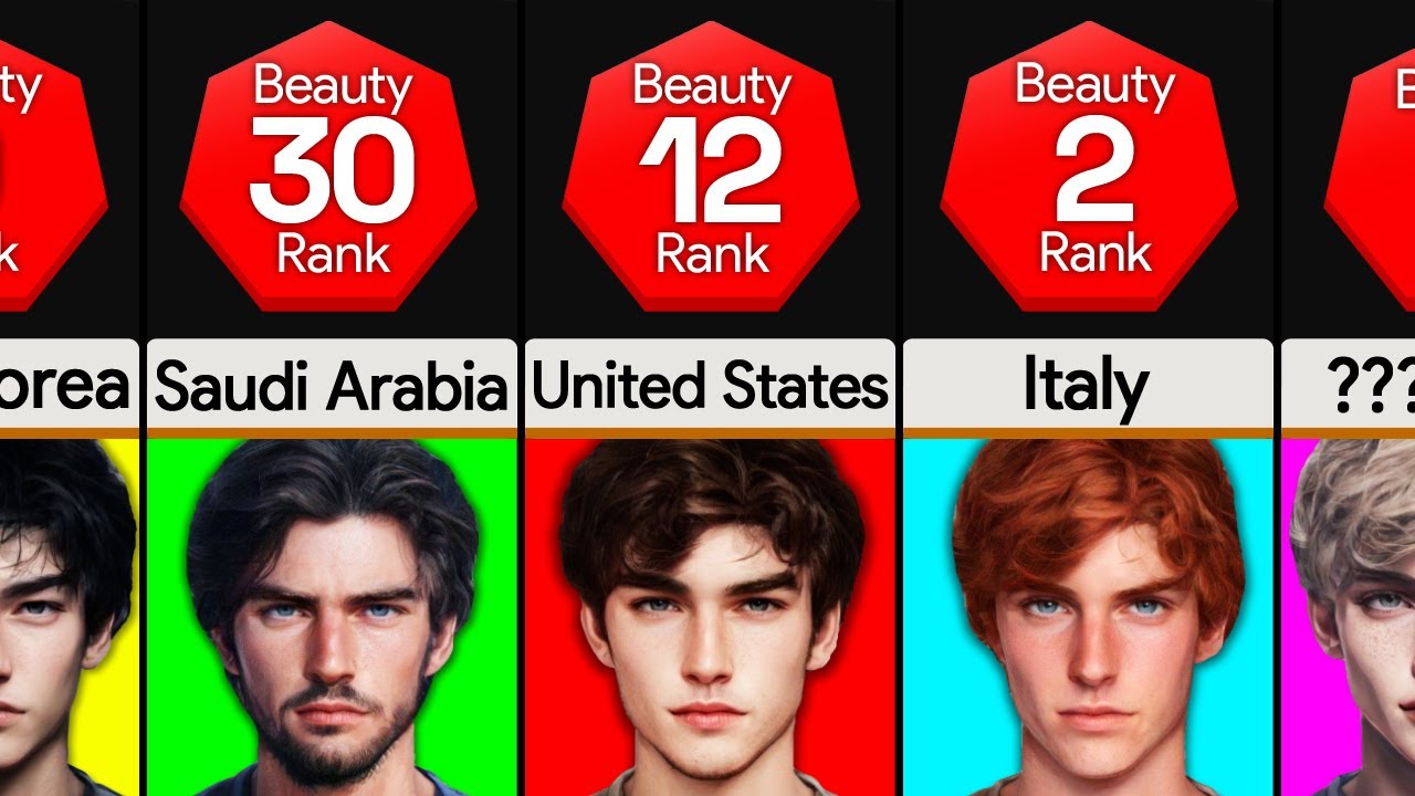 Comparison: Most Handsome Men By Nationality