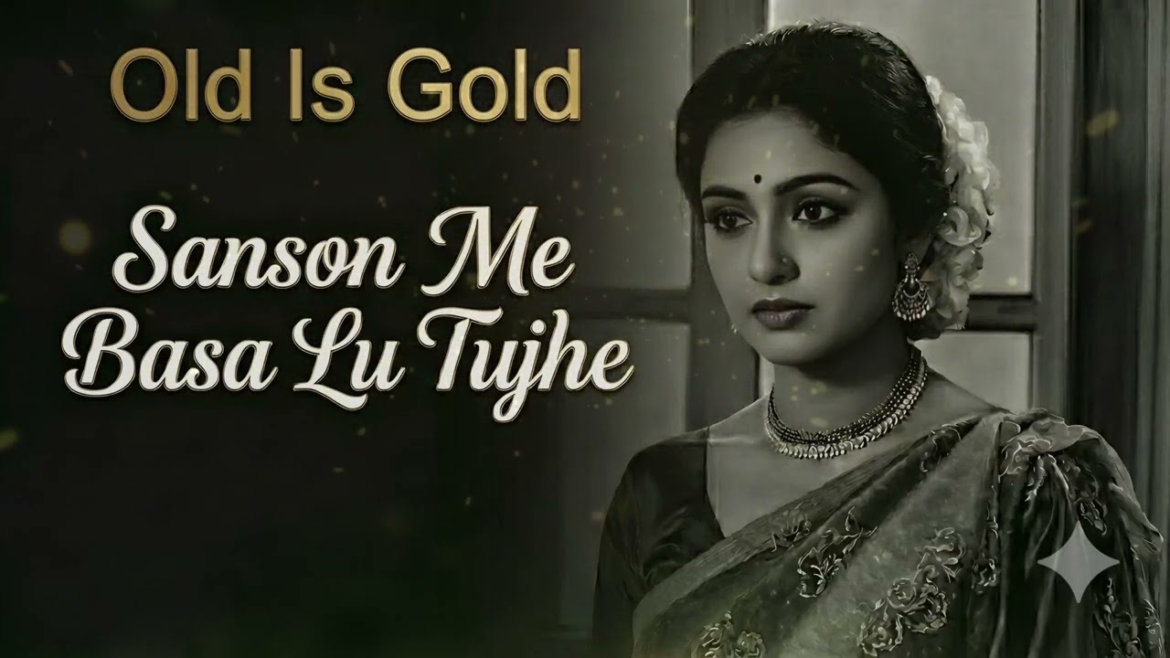 Saanson Mein Basa Loon Tujhe | Evergreen 90s Romantic Love Song | Old Bollywood Vibes 💖