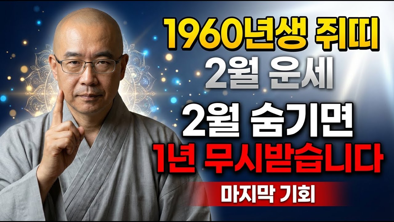 【긴급】60년생 쥐띠, 2월 운세 - 당신의 경험을 필요로 하는 사람들이 나타납니다