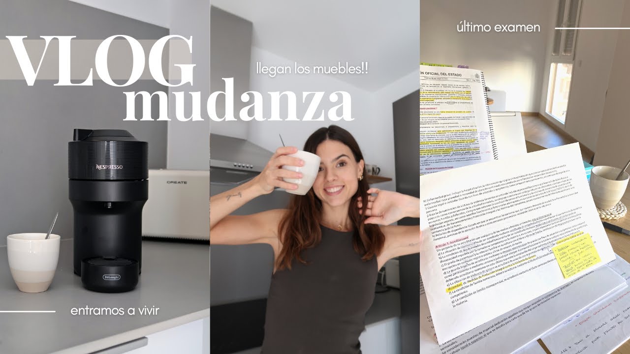 VLOG MUDANZA 2 📦 | ¡¡Entramos a vivir!! Muebles salón, Mi último examen, Nueva cafetera, Compras
