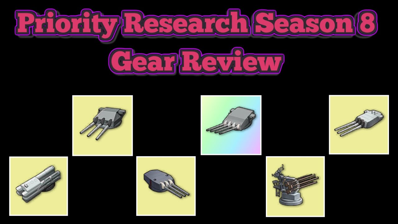 Priority Research Season 8 Gear Overview | Azur Lane