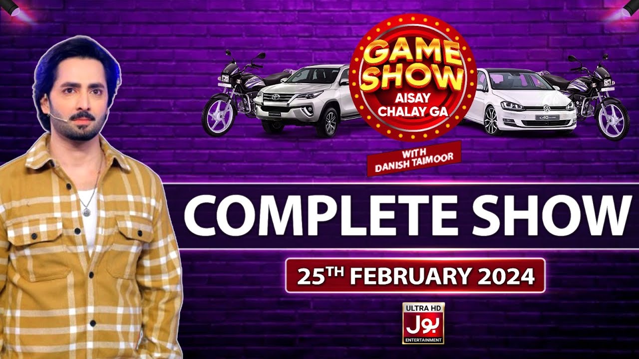 Game Show Aisay Chalay Ga | Danish Taimoor | Complete Show | 25th Febuary 2024 | BOL Entertainment
