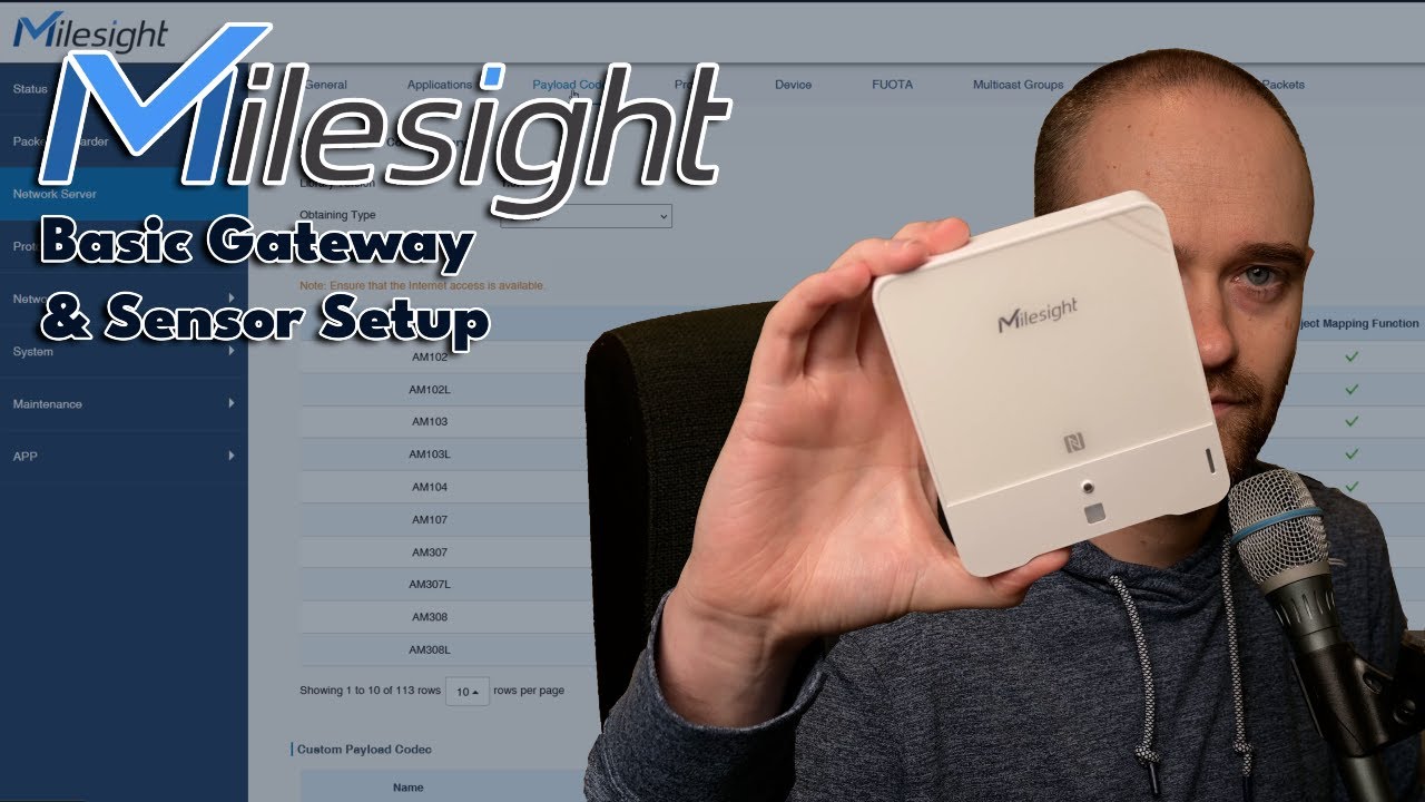 Настройка шлюза и датчика | Milesight