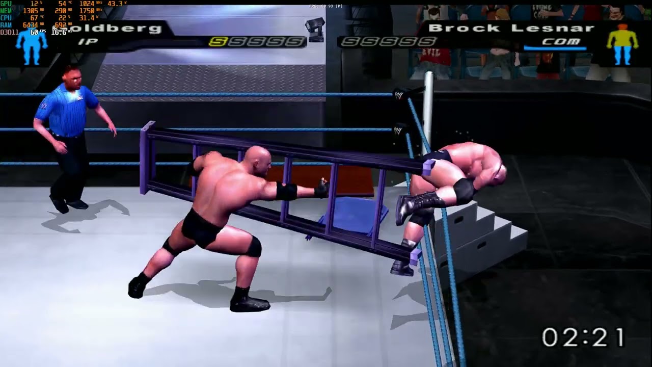 brock lesnar vs Bill goldberg - Smackdown Here Comes The Pain