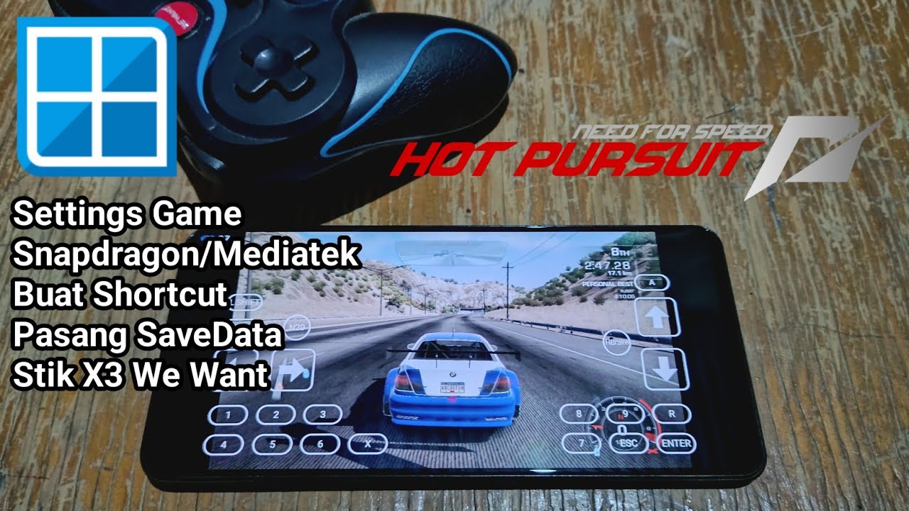 Cara Main NFS Hot Pursuit PC di Winlator 7.1 + Stik X3 We Want