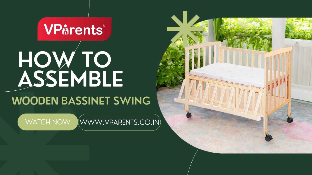 VParents Wooden Multi Usage Baby Crib with Mattress and Mosquito Net with Storage Space (0-3 Years)
