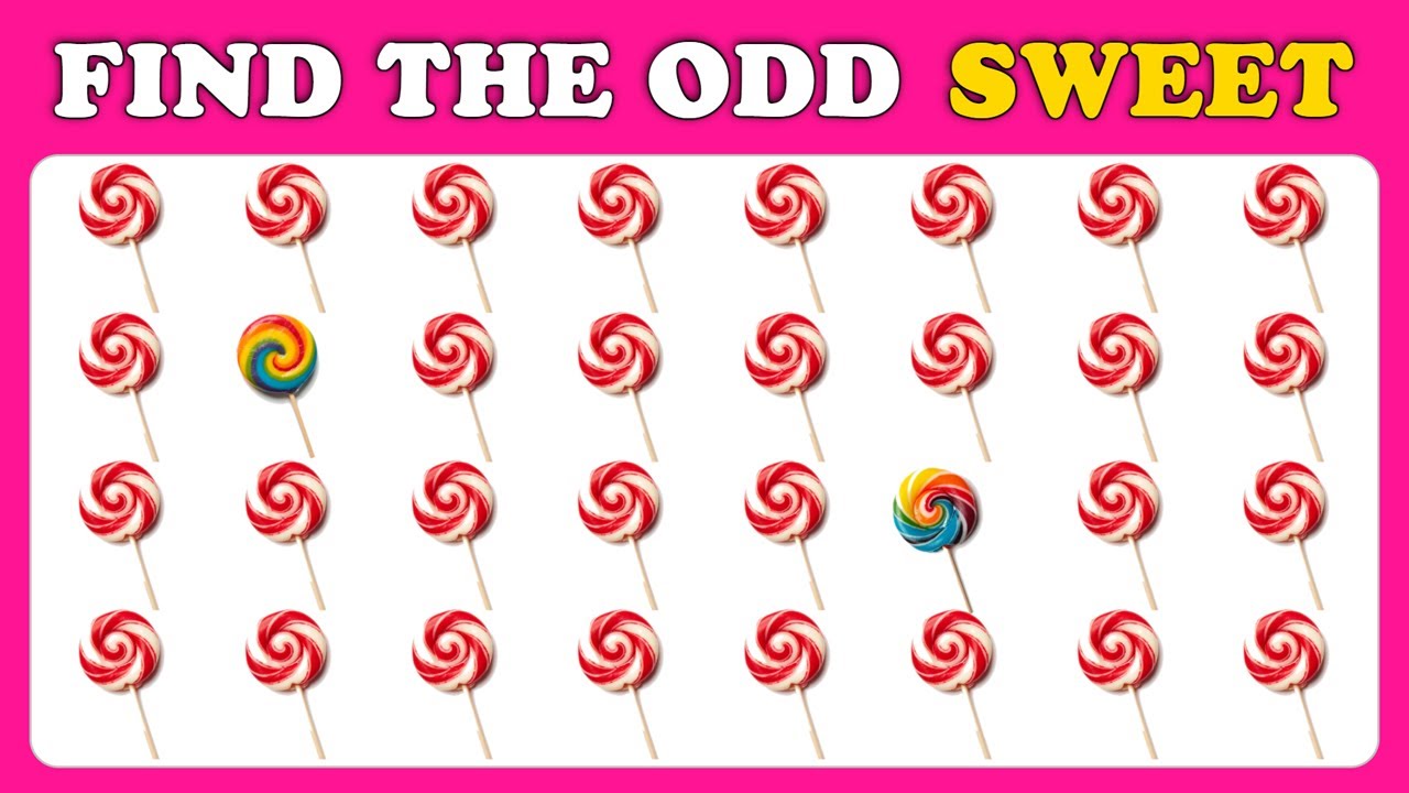 Find the ODD Sweet Emoji 🍭🍬 | Easy to HARD Challenge | Squizzer