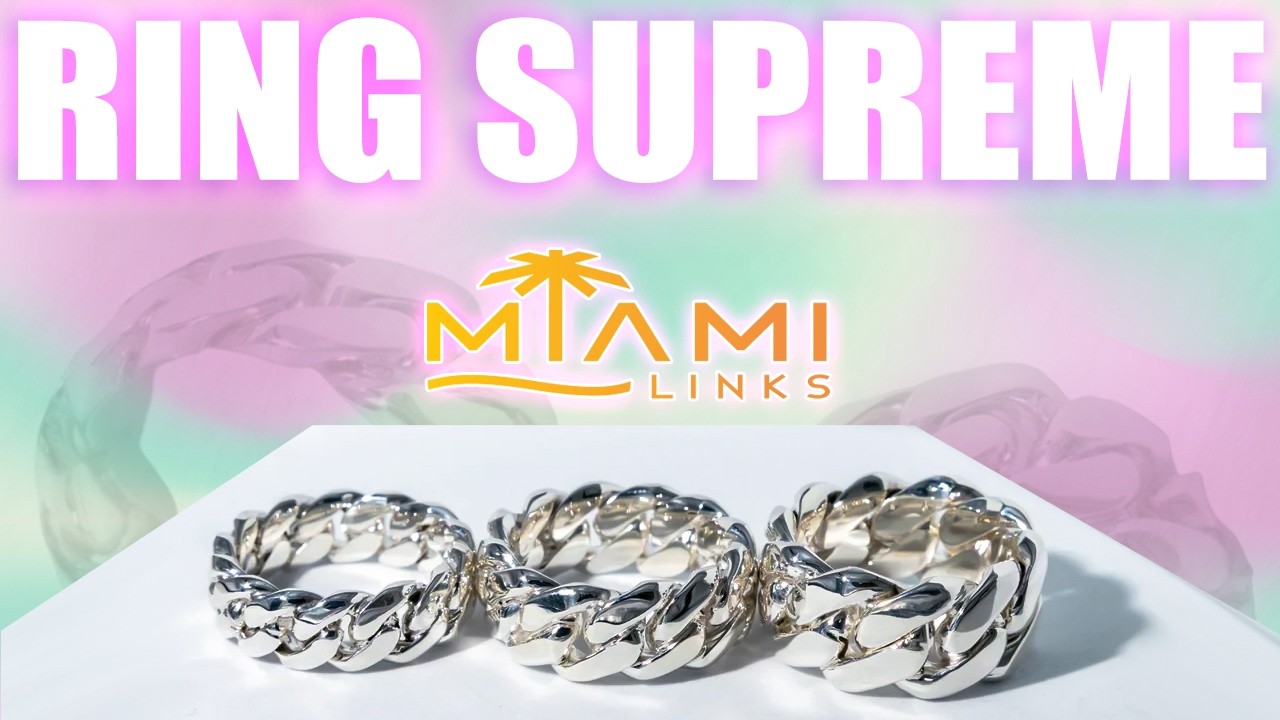 Комфортная роскошь ✅ Обзор кубинского кольца ручной работы Miami Llinks 12 мм из серебра 950 проб...