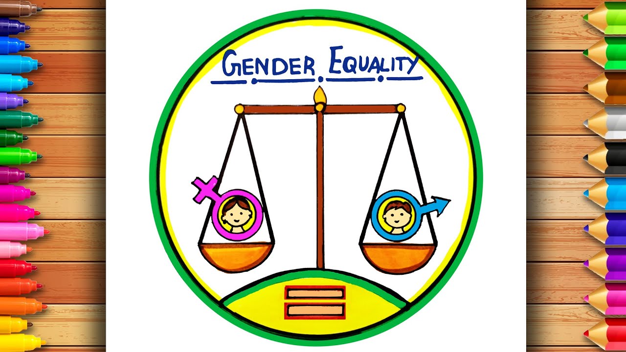 Womens Equality Day Drawing | Womens Equality Day Poster | Genders Equality Drawing | Equality Day