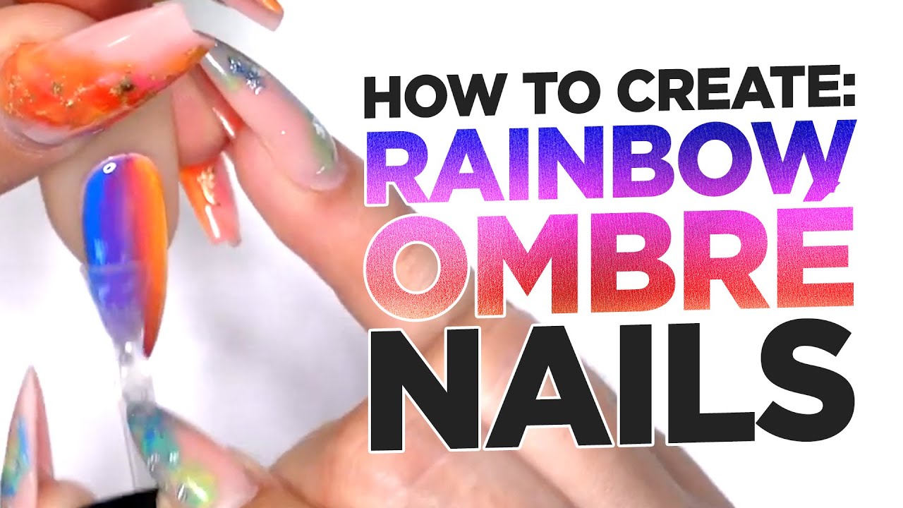 How to Create a Rainbow Ombr&eacute; Nail