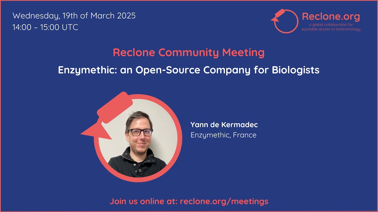 Enzymethic: an Open-Source Company for Biologists - Yann de Kermadec