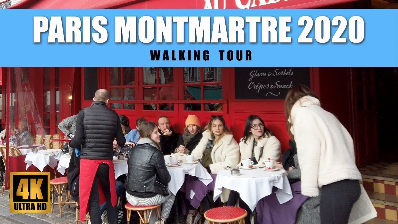 【4K】Paris Montmartre 2020 Walking Tour (Sacre-Coeur)