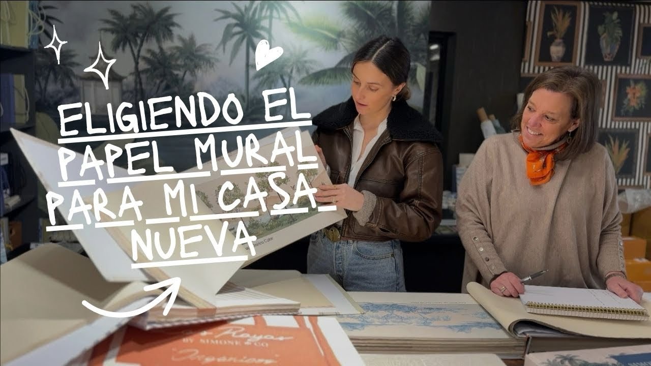 Eligiendo el papel mural para mi casa nueva!