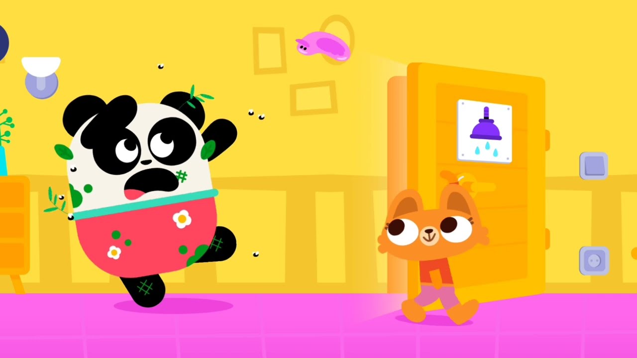 Bathroom | Lisa Cat take a Bath | Antri Mandi Lisa Kucing | #lingokids | #games