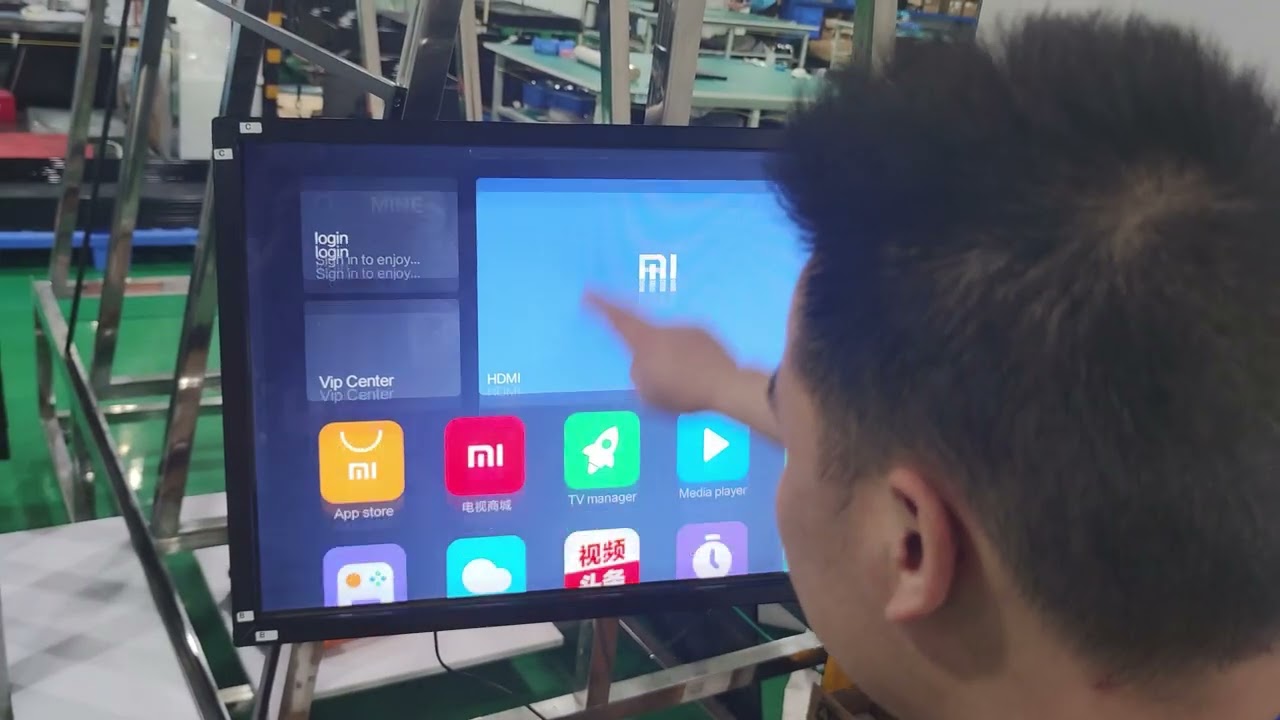 Infrared touch frame on TV