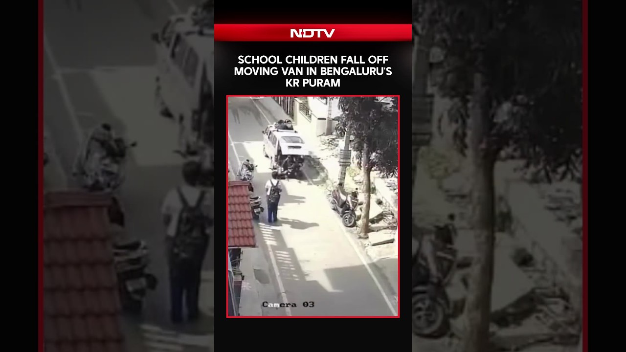 School Children Fall Off Moving Van In Bengaluru's KR Puram