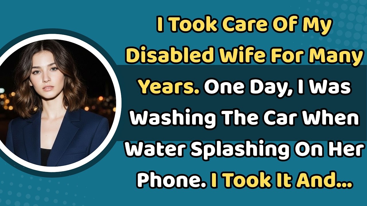 I Took Care Of My Disabled Wife For Years. One Day, I Was Washing The Car When Water Splashed On...
