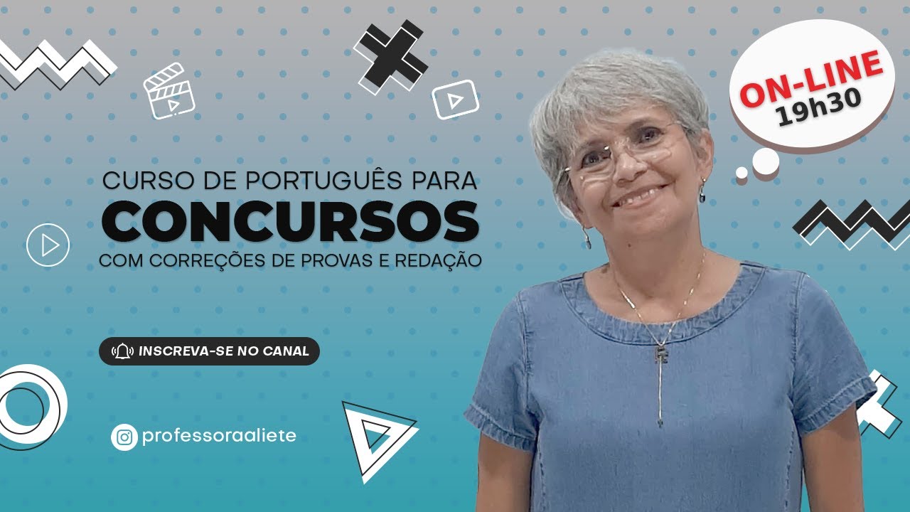 Aula 01 - 04/09/2023 - Professora Aliete | Quest&otilde;es FGV, Copeve/UFAL e FCC | Reda&ccedil;&atilde;o