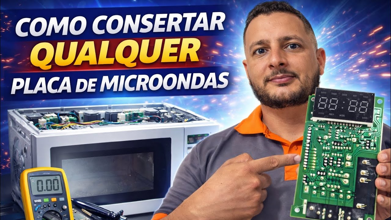 Essa placa de microondas não aciona o relê o microondas não esquentava RESOLVIDO!