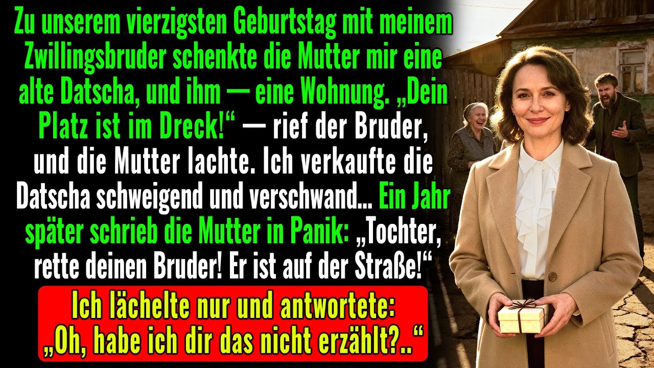 Mutter gab meinem Zwilling eine Wohnung und mir ein altes Landhaus. Doch sie wusste etwas nicht…