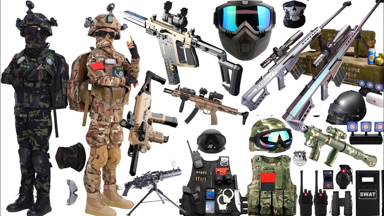 SWAT Gear UNBOXING! Out of dozens of toy guns, which one do you like the most?