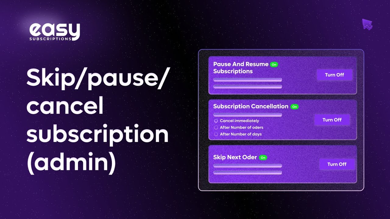 How to Cancel, Pause, or Skip a Customer&rsquo;s Subscription | Easy Subscriptions (Shopify Tutorial)