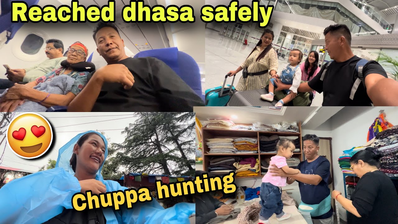REACHED DHASA SAFELY ✈️✨|| CHUPPA HUNTING FOR OUR DAUGHTER IN McLeod Ganj // PEMA’S CHANNEL