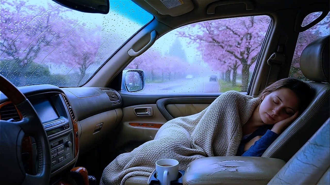 Heavy Rainstorm & Thunder on a Cozy Van ⛈️ Deep Sleep Ambience & Stress Relief Sounds