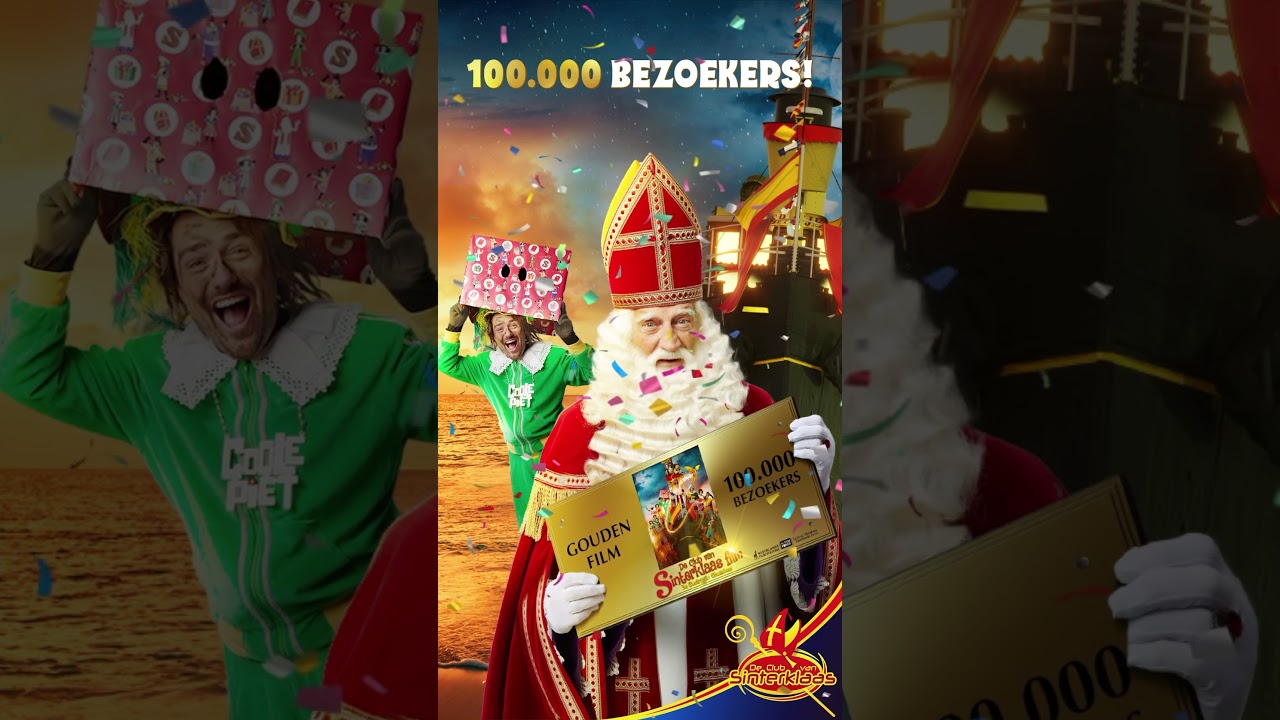 GOUD voor De Gestrande Stoomboot! 100.000 bios-bezoekers 🥳 #declubvansinterklaas #sinterklaasfilm