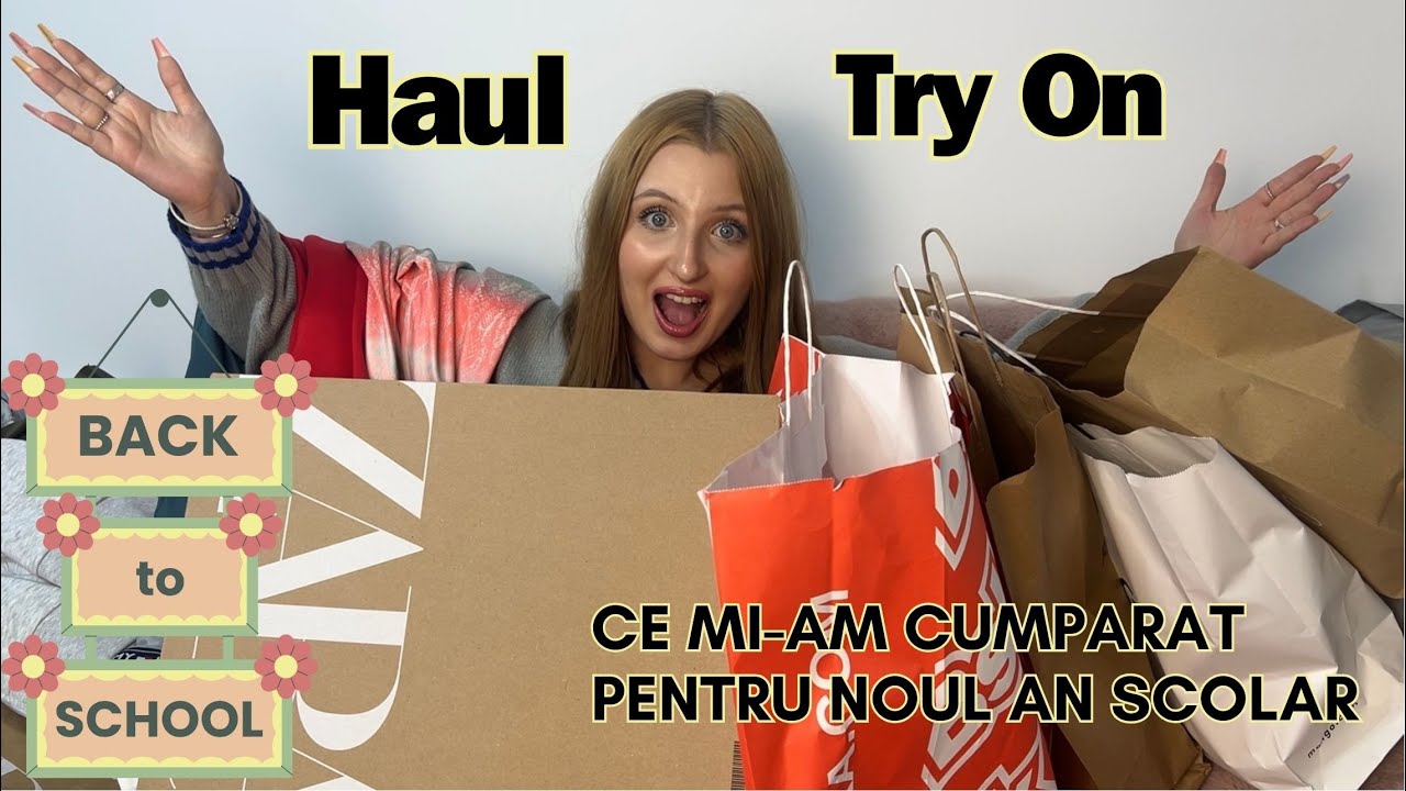 Back To School | Try On Haul | Ce haine mi-am cumparat | Zara, Bershka, Stradivarius si multe altele
