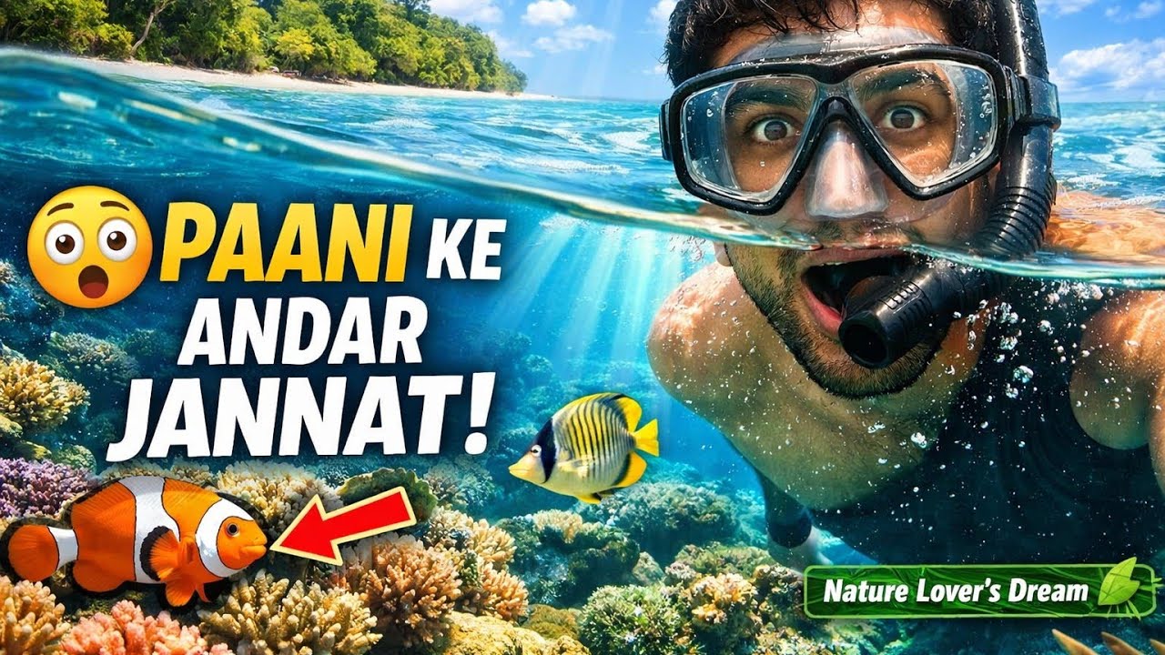 😲 Paani Ke Andar Jannat! | Havelock Elephant Beach Snorkeling | Andaman Underwater World