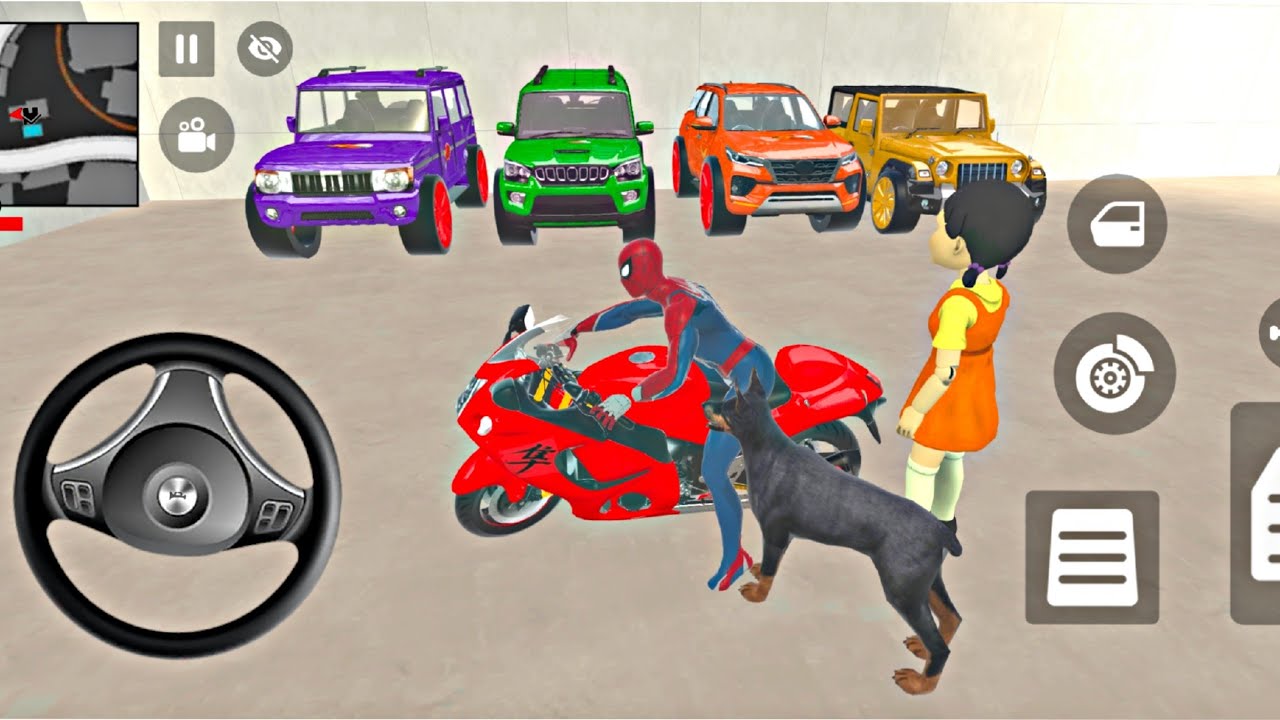 💥 Indian Thift Auto 🦚 Spiderman Race Auto vs Super Train 🚆 Lot's of Spiderman Police Car 🚨 Bike 3D