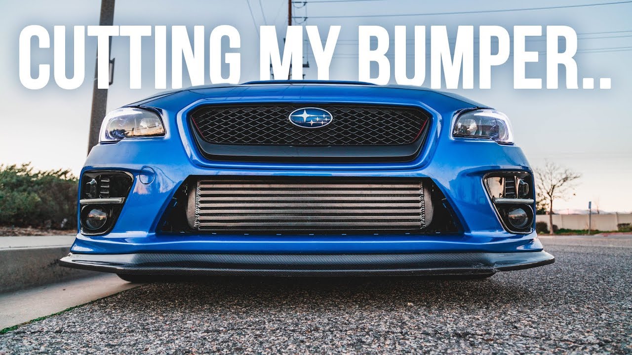 Cutting Up My 2017 WRX Bumper! No Turning Back Now...