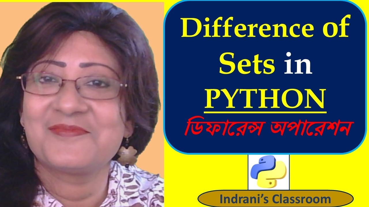 Difference of Sets in Python | Difference operator and Method explained | for Beginners.