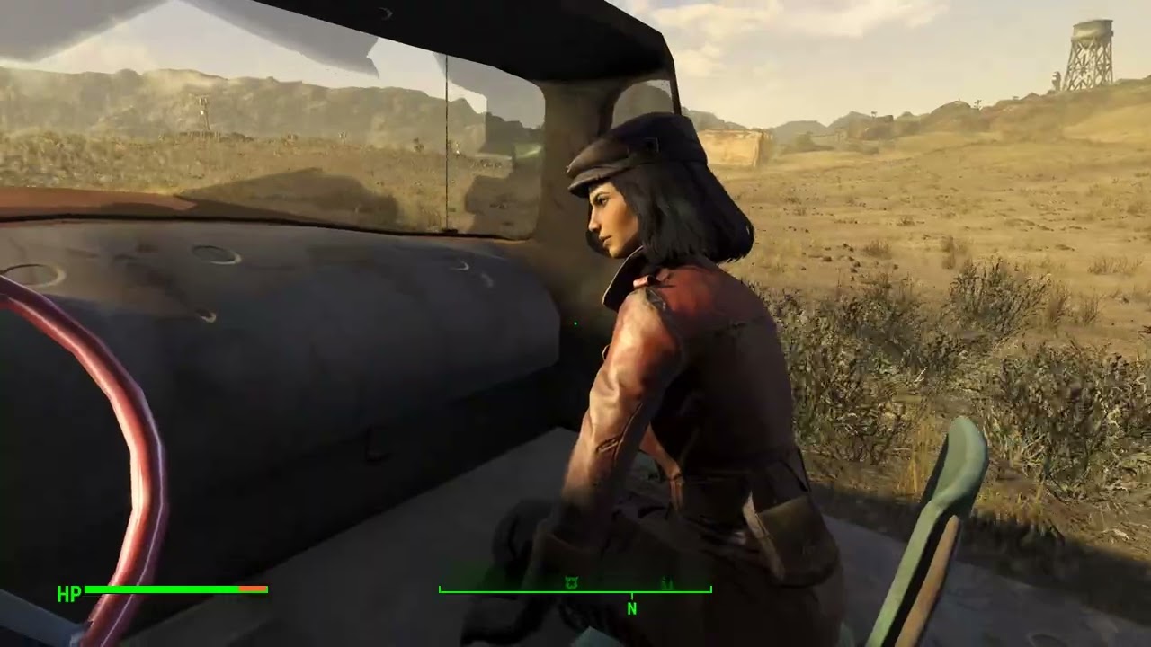 Fallout 4 - DOTC Havok Physics Vehicles - just testing unreleased coupe.