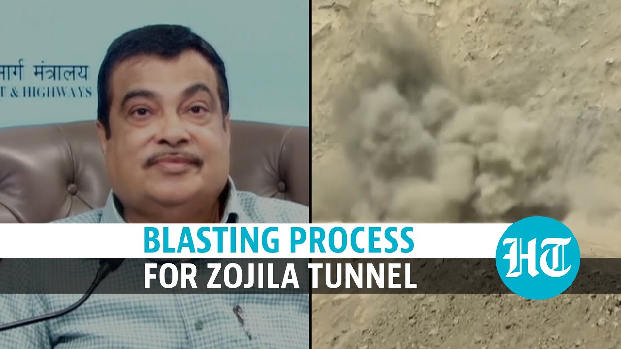 Watch: Nitin Gadkari initiates blasting work for Zojila tunnel construction