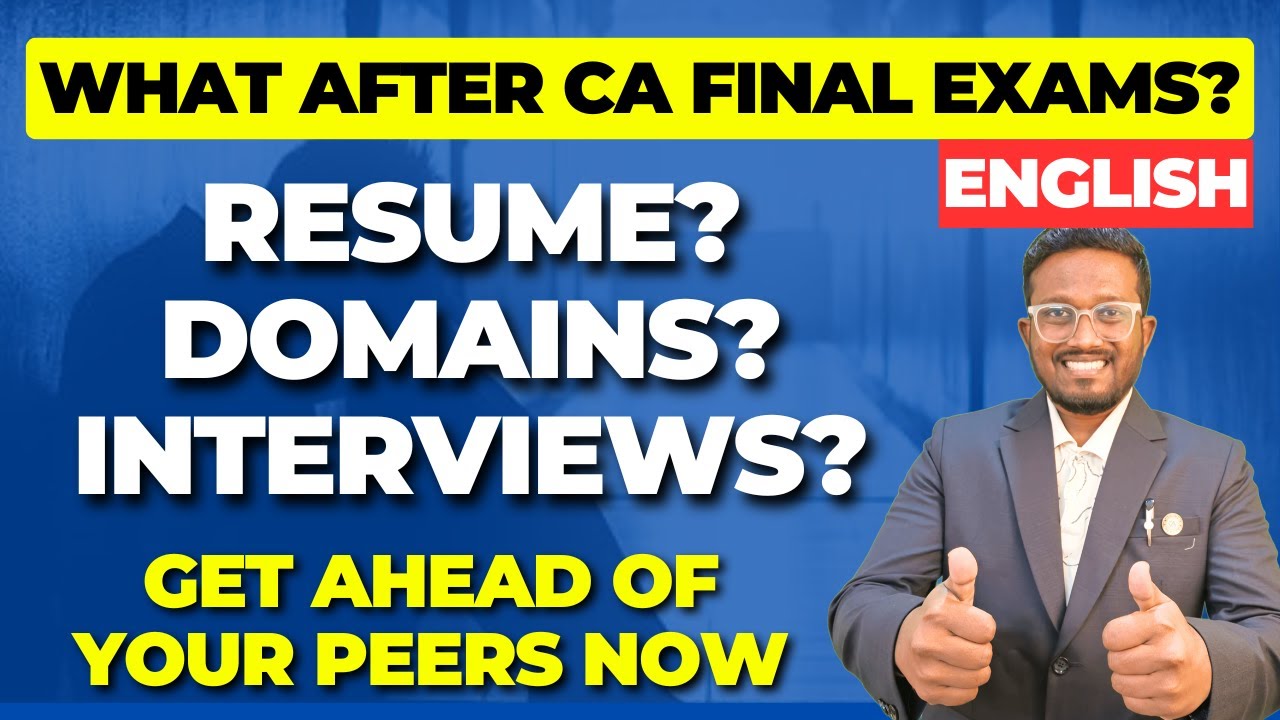 What After CA Final Exams? | An Initiative by Ankush Chirimar Classes | CAreer Navigator Program 3.0