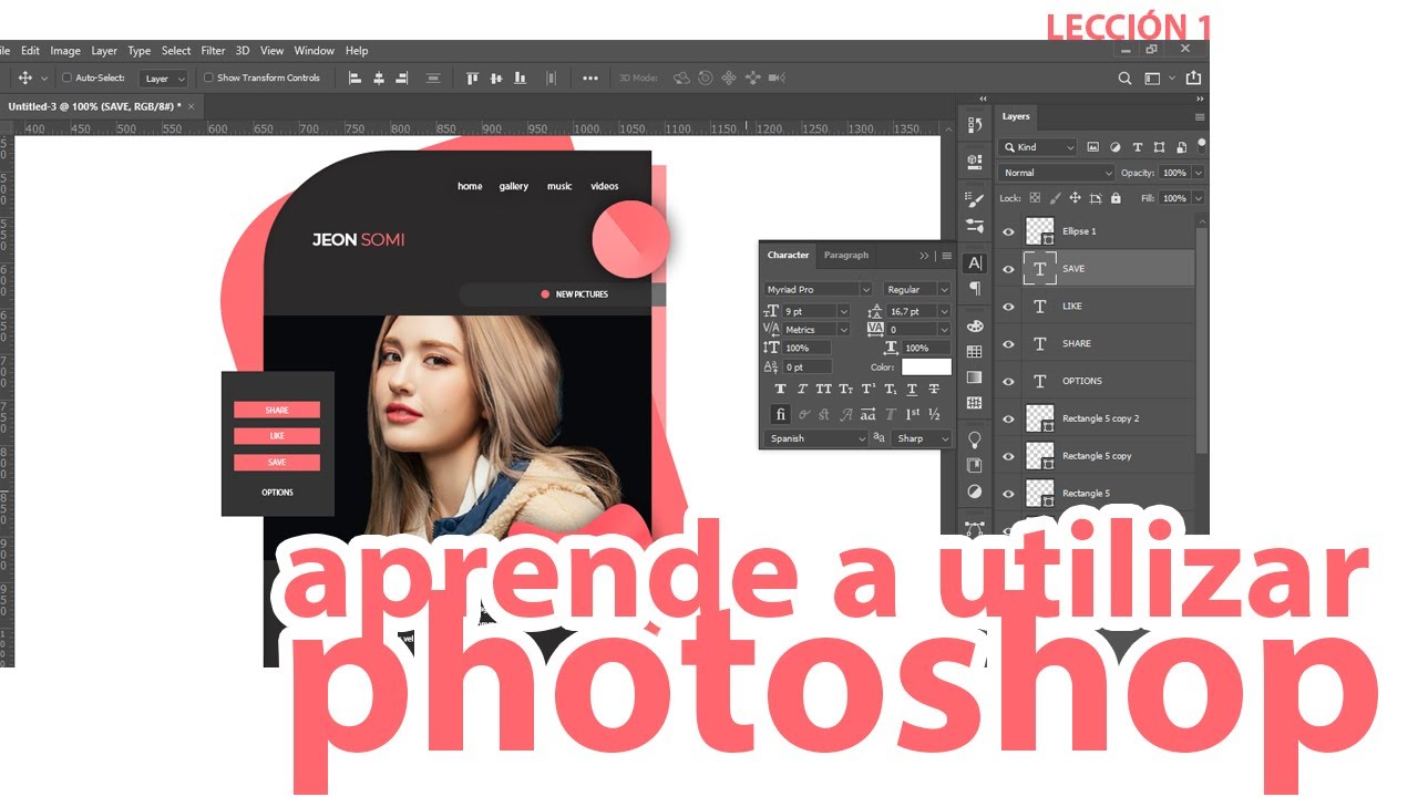 ¿ES TU PRIMERA VEZ UTILIZANDO PHOTOSHOP? TE EXPLICO FÁCIL EL ENTORNO (kpop edits version) PT1.