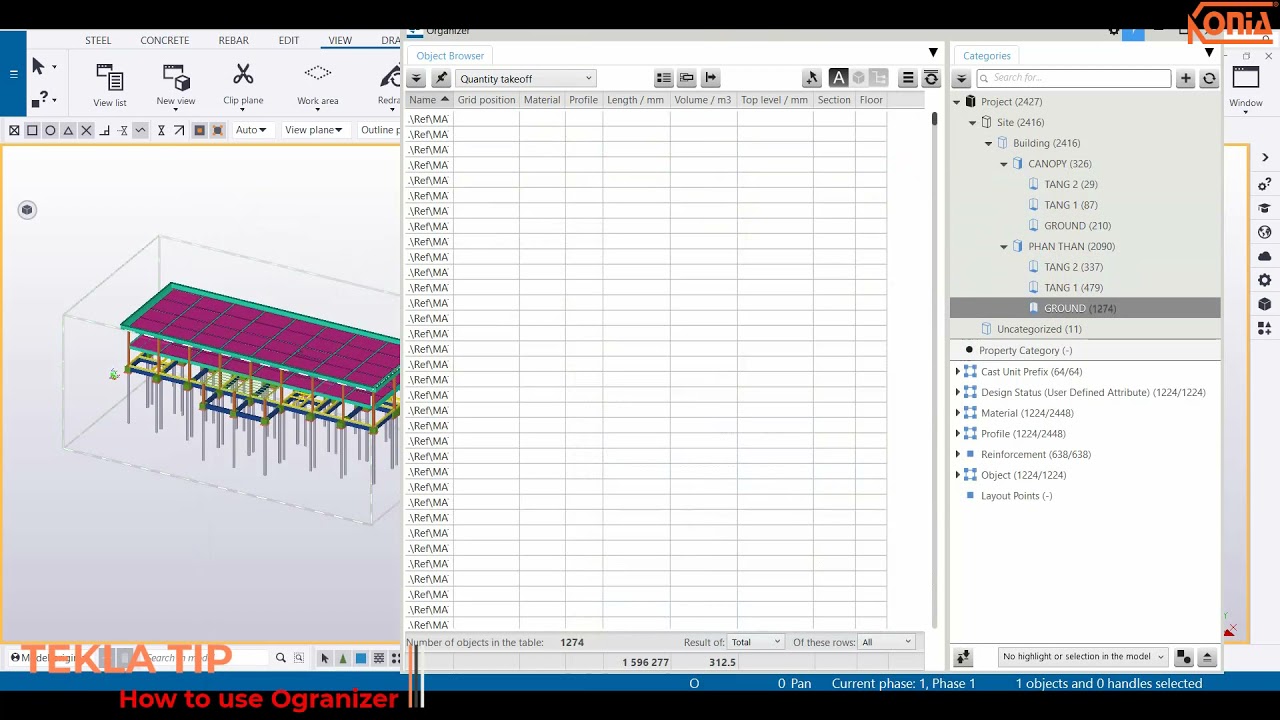TEKLA TIP -Organizer tip