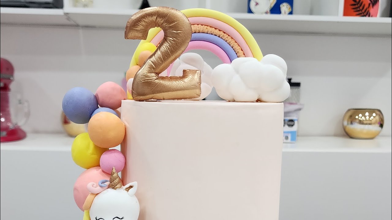 Numero en forma globo Fondant
