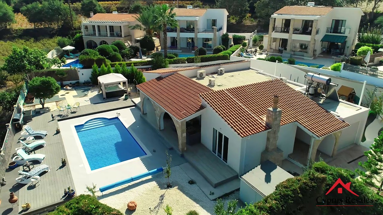 Starlight Eco Bungalow in Stroumbi, Drone Flyover, Cyprus Real Estate